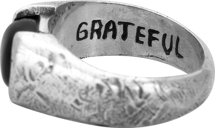 Immagine prodotto Haze & Glory Ring Liberty - Schwarzer Onyx 925 Silber (58, 925 Argento)