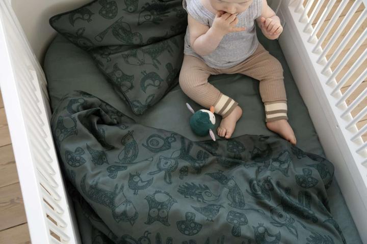 Actual product image Sebra Bed linen, Baby, Forest, bottle green