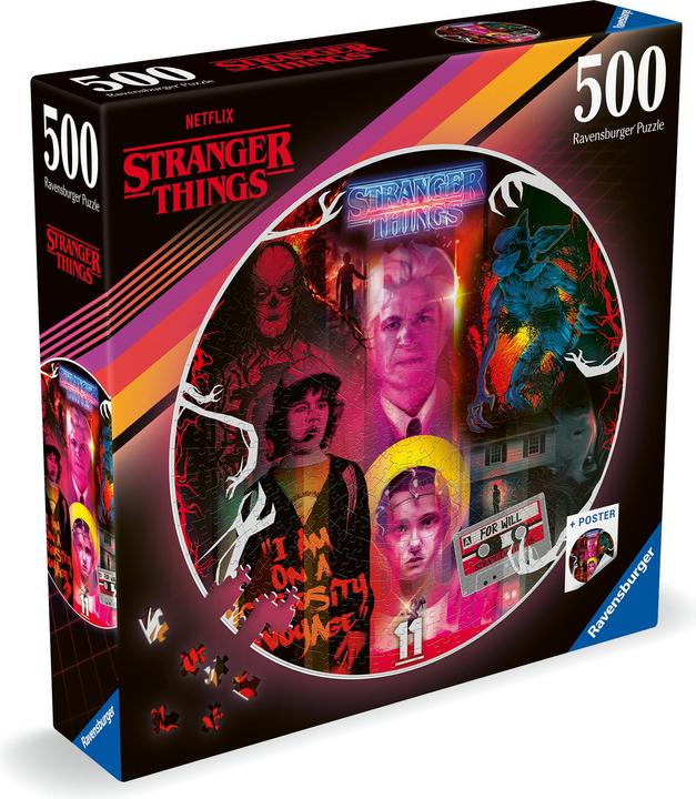 Immagine prodotto Ravensburger Puzzle 12001227 - Stranger Things - Puzzle rotondo di Stranger Things da 500 pezzi per (500 pezzi)