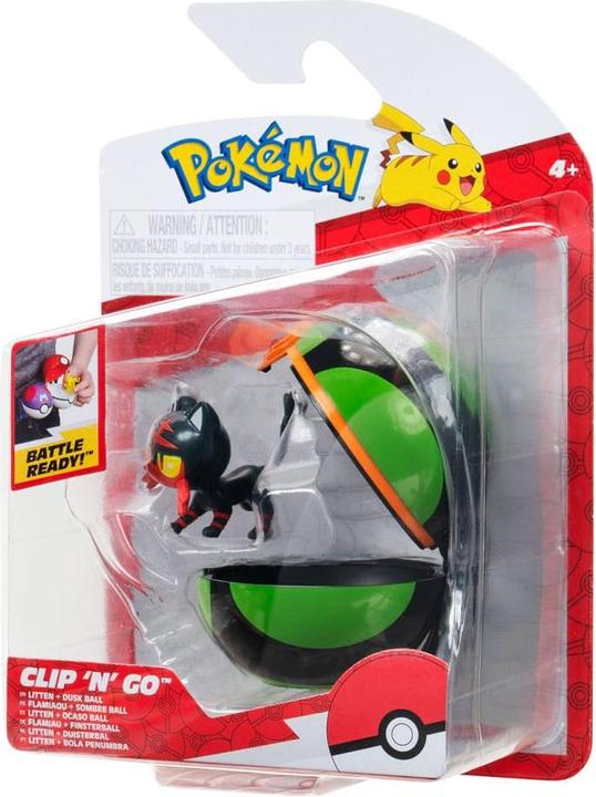 Image du produit Jazwares Pokémon Clip'n'Go Poké Balls Flamiau & Finster Ball
