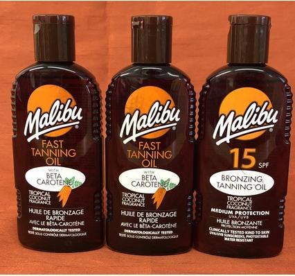 Produktbild Malibu Bronzing Sunbading Oil SPF15, 200 ml (Sonnenöl, SPF 15, 200 ml)