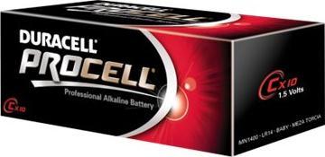 Duracell procell industrial (10 pcs., C, 8100 mAh)