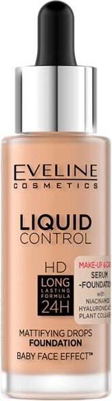 Immagine prodotto NoName Fondotinta Liquid Control HD con Niacinamide in contagocce n. 055 Miele 32ml (Miele)