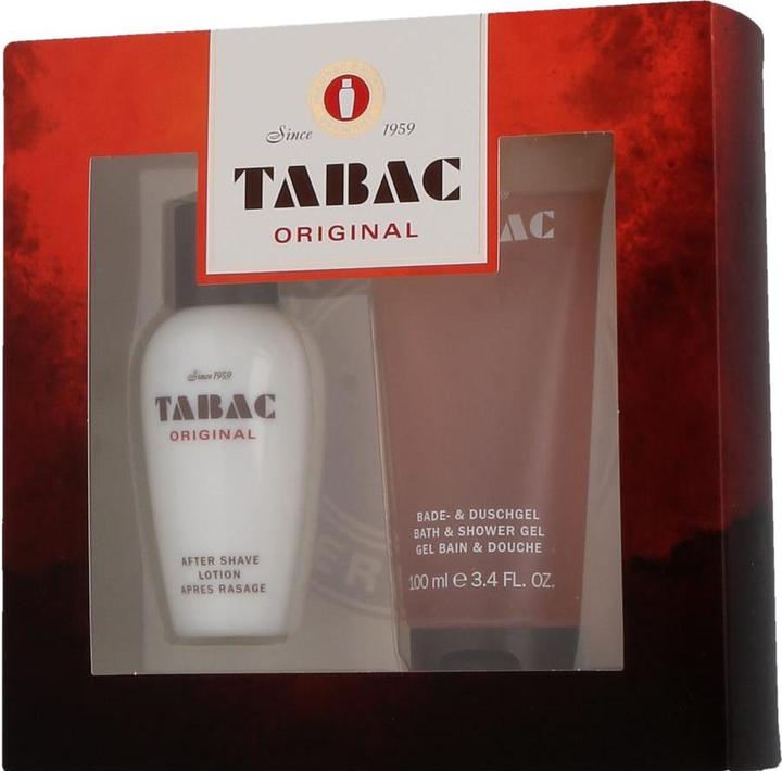 Actual product image Tabac Original After Shave Lotion 50ml and Shower Gel 100ml Set Spicy 75ml - Pack of 2 (Lotion, 150 ml)