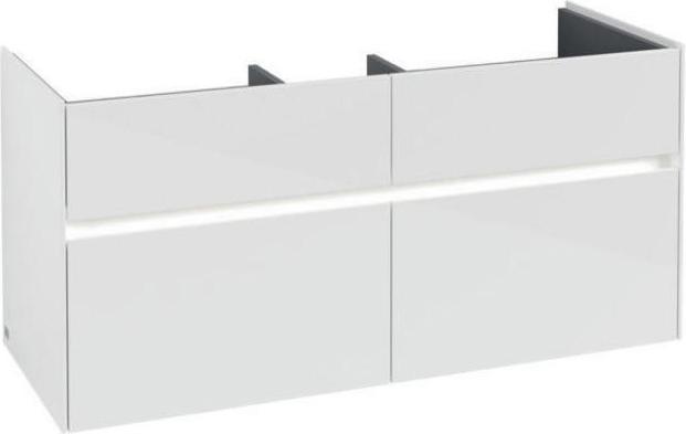 Image du produit Villeroy & Boch V&B Meuble sous-lavabo COLLARO 1154x546x444mm m LED Bel Glossy White (115,5 x 44,5 x 54,5 cm)
