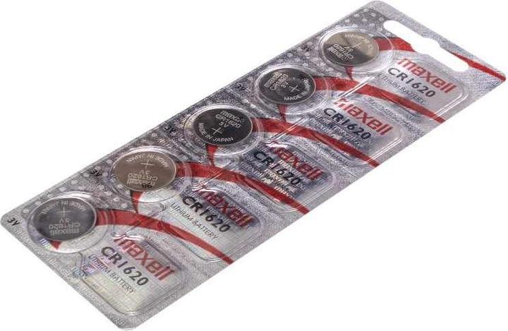 Actual product image Maxell Lithium battery (5 pcs., CR1620, 80 mAh)