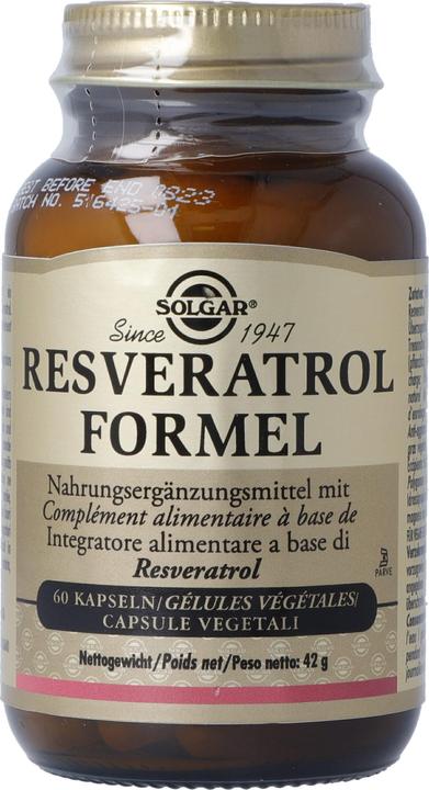 Produktbild Solgar Resveratrol Formel Pflanzliche Kapseln (60 Stk) (60 Stück, Kapseln, 167 g)