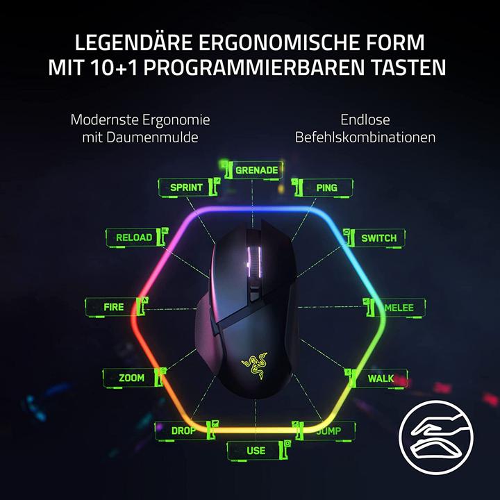 Produktbild Razer Basilisk V3 Pro (Kabellos, Kabelgebunden)