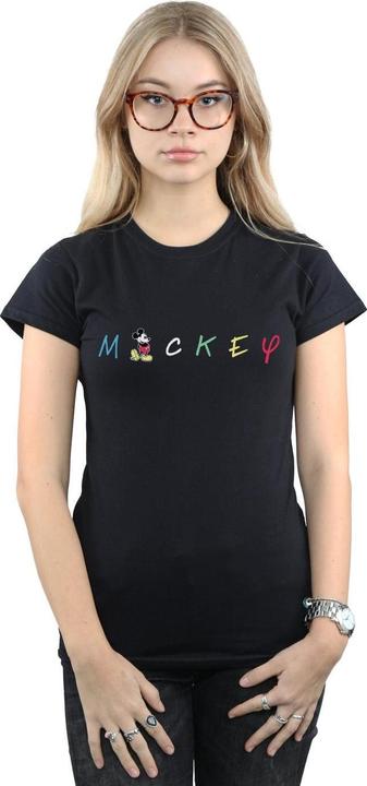 Immagine prodotto Disney Mickey Mouse Wording Logo Maglietta Donna (S)