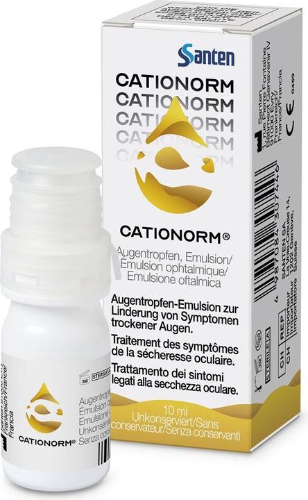 Image du produit Cationorm Augentropfen-Emulsion (10 ml, 10 ml d'émulsion de gouttes oculaires Cationorm)