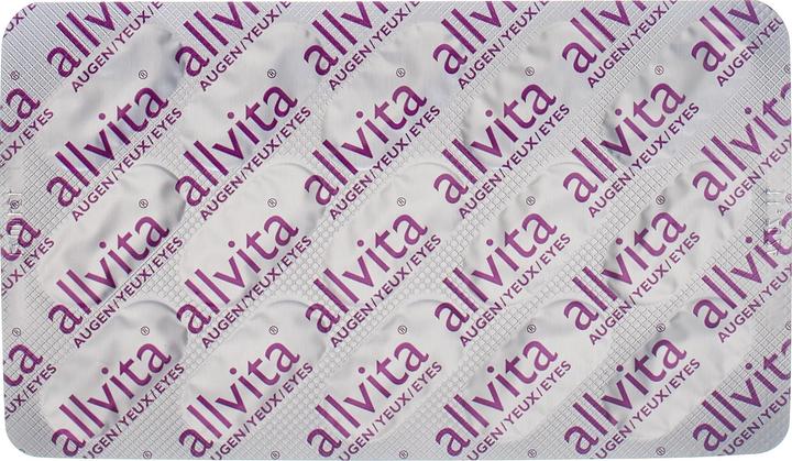 Nährwerte und Zutaten Allvita Augen (90 Stück, Kapseln, 146 g)