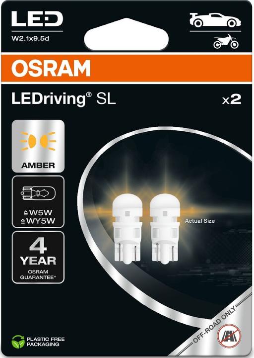 Osram LEDriving SL Gelbe Signallampen 12V W5W (W5W)
