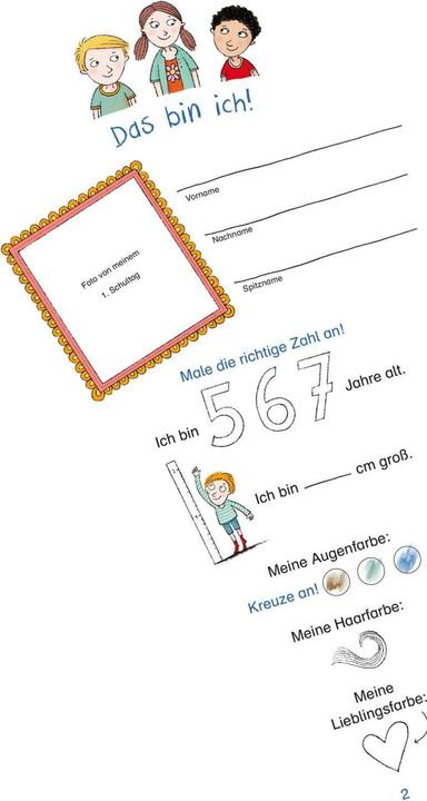 Produktbild Schlau für die Schule: Bunte Rätsel zum Schulstart (Schultüte 2025 rosa) (17.30 cm, 1 x)