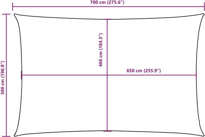 Actual product image VidaXL Awning (500 x 700 cm)