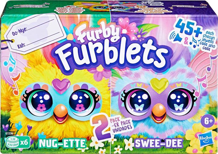 Produktbild Furby HAS FUR Interactive Plush Spring Furblets 2-pack 5 cm, ast (Plüschspielzeug Hund)