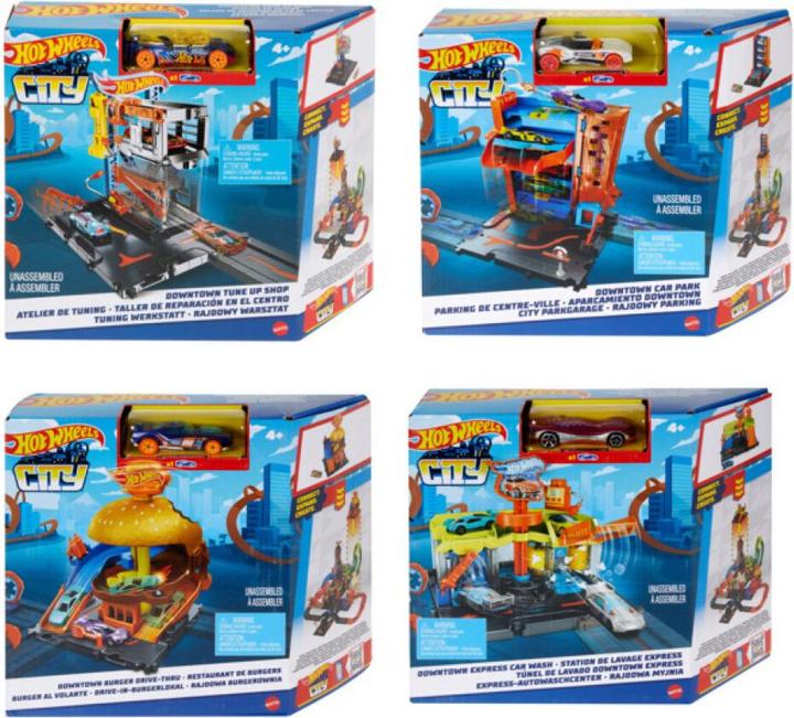 Actual product image Hot Wheels City Downtown Track Set Assortment