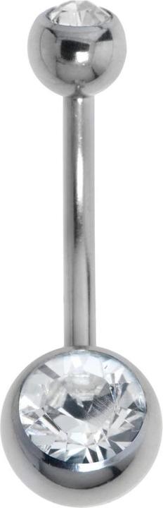 Actual product image Bijouteria Bellypiercing (Titanium, Crystal)