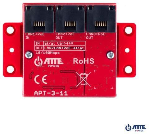 Produktbild Atte APT-3-11 PoE-Switch 3 Port 10/100Mbps Extender (3 Ports)
