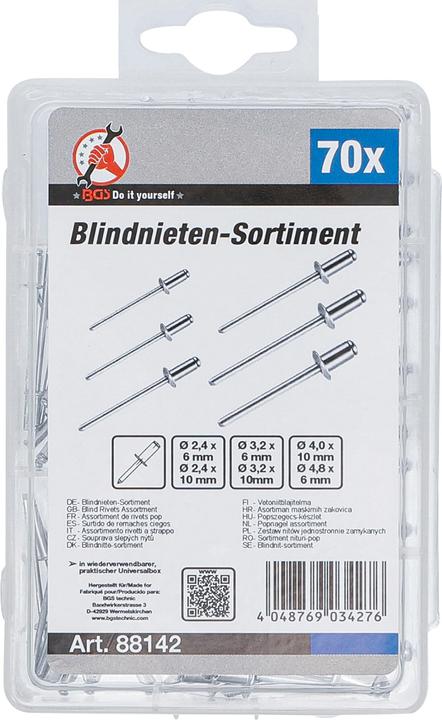 Image du produit BGS Assortiment de rivets aveugles
