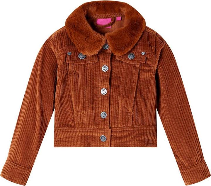 Produktbild VidaXL Kinderjacke Cord Cognac 116,Aussenmaterial: Cord (100 (116)