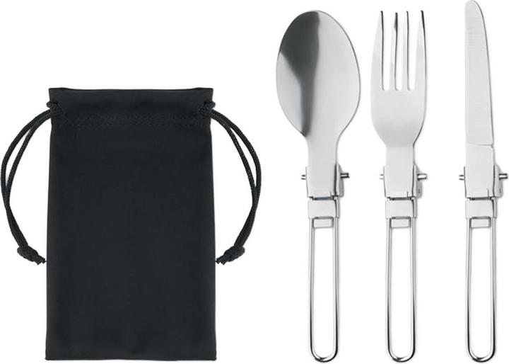 MidOcean Outdoorbesteck Stapi 3erPack Edelstahl