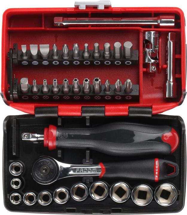 Produktbild Facom Steckschlüsselsatz metrisch 1/ (11 mm, 14 mm, 7 mm, 8 mm, 6 mm, 9 mm, 12 mm, 13 mm, 10  mm, 5 mm, 4 mm)