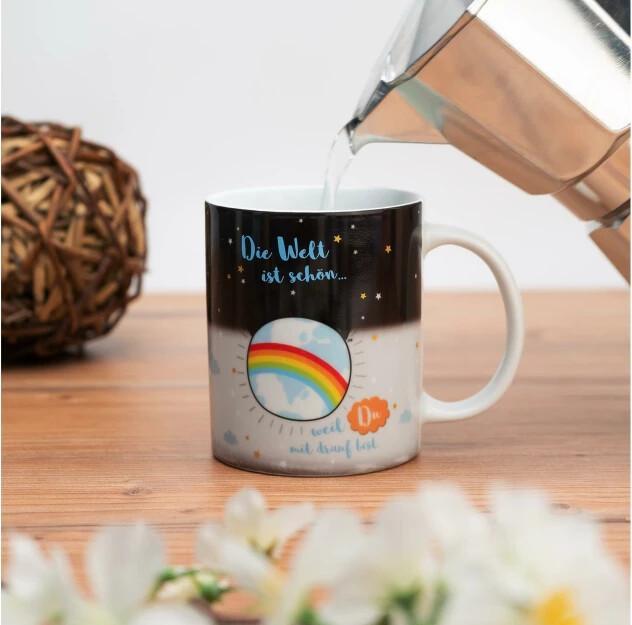 Immagine prodotto Sheepworld Tazza da caffè Il mondo è bello 350 ml, 1 pezzo (350 ml, 1 x)