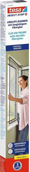Actual product image tesa Clip-on insect screen clip-on frame for windows (100 x 120 cm)