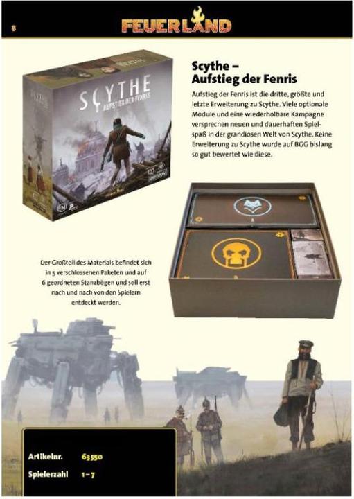 Image du produit Feuerland FEU63550 - Rise of Fenris - Scythe (extension, édition DE) (Allemand)
