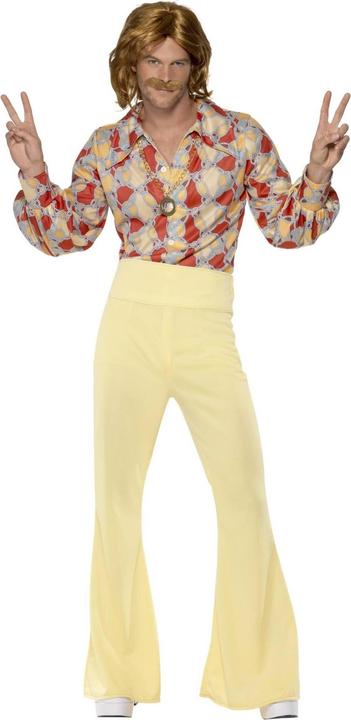 Actual product image Smiffys Mens 60s Groovy Patterned Costume Set (L)