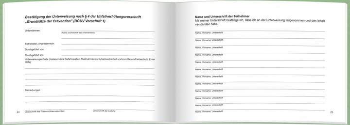 Nährwerte und Zutaten Rnk Verlag Unterweisungsbuch fr betriebl. Unfallverhtung (24 x)