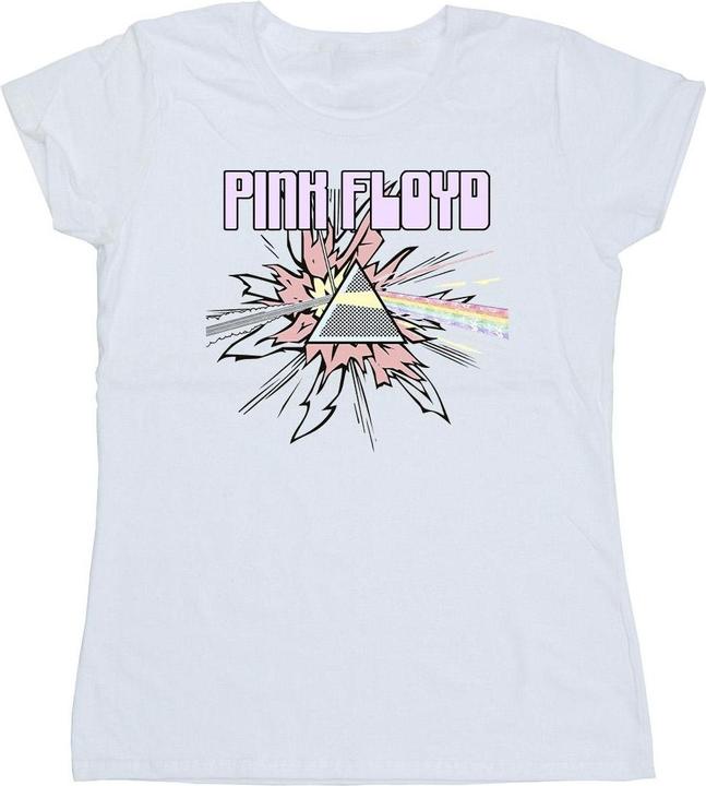 Actual product image Pink Floyd Womens/Ladies Pastel Triangle Cotton T-Shirt (XXL)