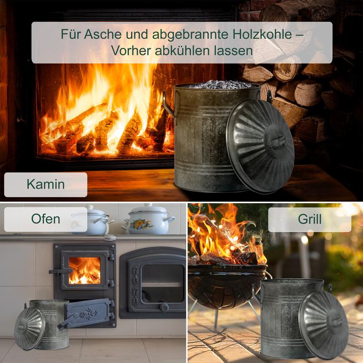 Image du produit Relaxdays Seau à cendres