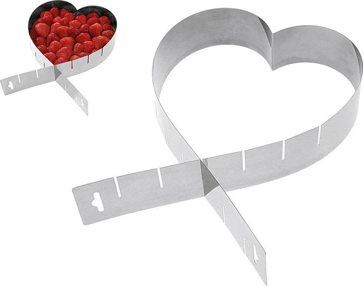 Actual product image Westmark Heartbaking tin, stainless steel, 19x5 cm