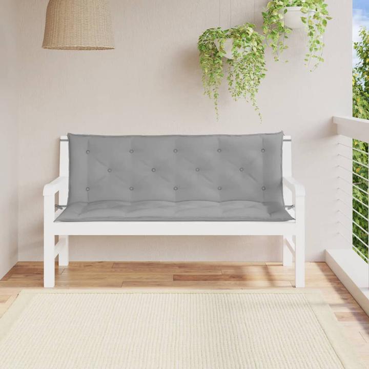 Image du produit VidaXL Coussins de banc de jardin 2 pcs. O x tissu ford (150 x 50 x 7 cm)