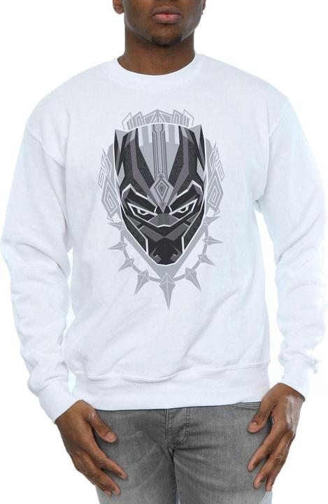 Actual product image Mens Black Panther Head Cotton Sweatshirt (M)