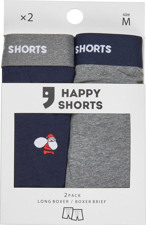 Image du produit Happy shorts Boxer long XMAS Boxer Briefs (M, lot de 2)