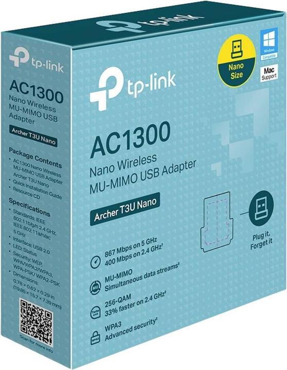 Actual product image TP-Link Archer T3U Nano (USB 2.0)