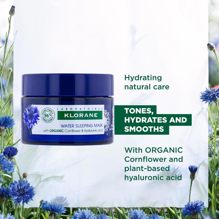 Produktbild Klorane Feuchtigkeitsspendende Nachtmaske mit BIO-Kornblume (50 ml)