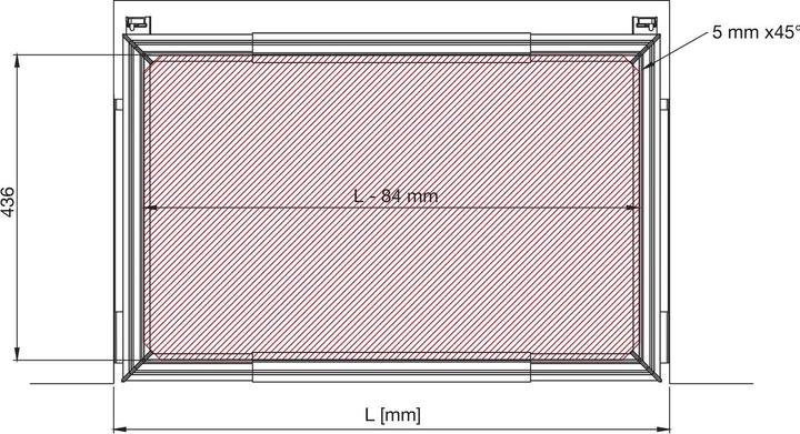 Produktbild Servetto Auszugsrahmen Seitenleisten Papillon anthrazit (1 Stk.)