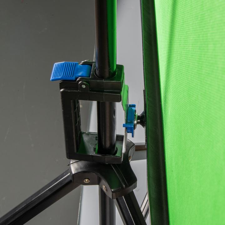 Image du produit Hama Fond d'écran vert avec trépied, 180 x 180 cm, 2en1 (180 cm, 270 cm)