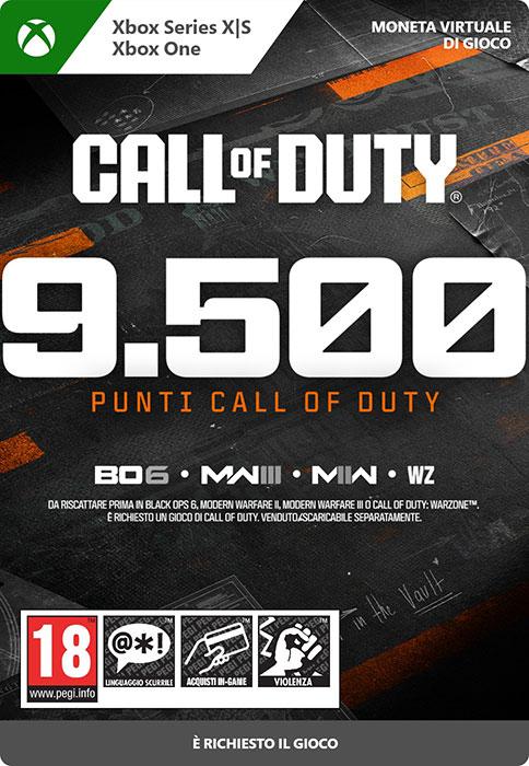 Actual product image Microsoft Xbox Call of Duty Points - 9,500 Download Code