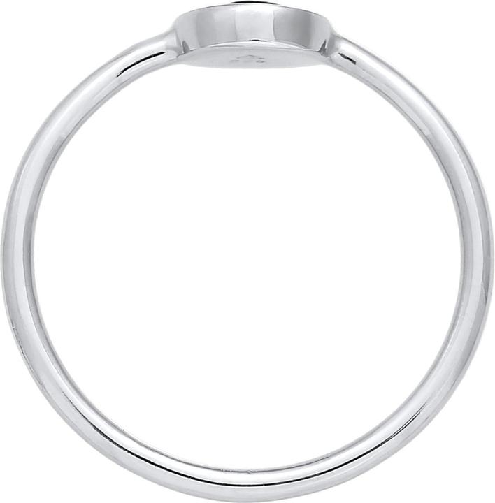 Produktbild Elli Ring Solitär Stapelring Emaille 925 Silber (52, 925 Silber)
