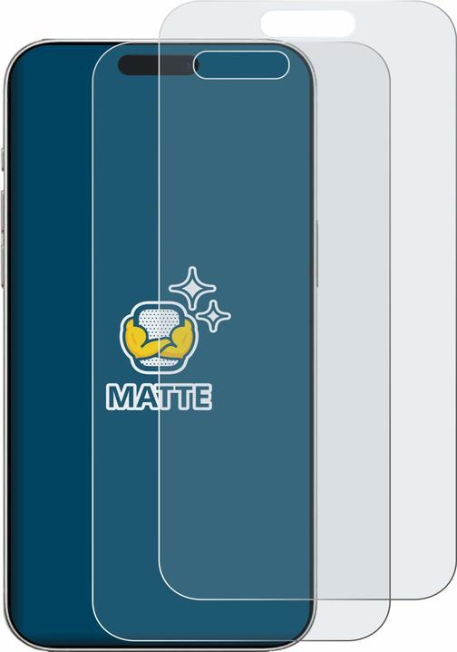 Produktbild BROTECT Entspiegelungsfolie Displayschutz Displayschutzfolie Folie Matt (2 Stück, Apple iPhone 16)