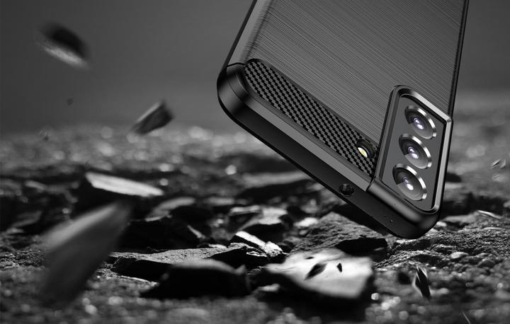 Produktbild Screenguard Samsung Galaxy S23 FE Hülle Carbon Brushed Soft TPU (Samsung Galaxy S23 FE)