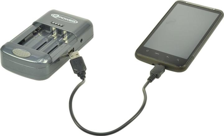 Actual product image 2-Power Universal Camera Battery Charger (1 pcs., AAA, AA, Battery + charger)