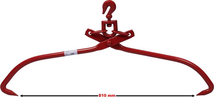 Produktbild Wiltec Forstzange Rückezange 810mm 700kg Holzzange Hebezange Packzange Greifer (310 mm)
