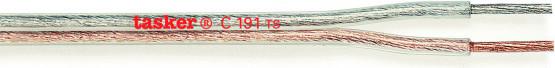 Actual product image Tasker Flat Audio Cable, transparent, 100m, PVC (100 m)