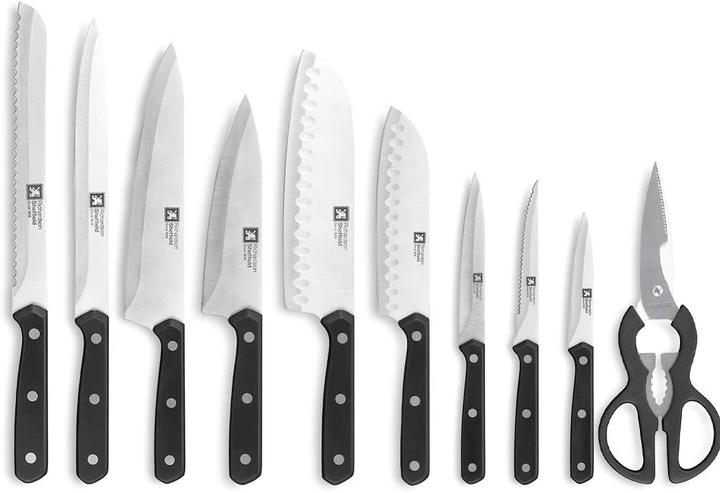 Produktbild Richardson Sheffield CUCINA Messerblock 10-teilig, Kautschukholz,schwarz