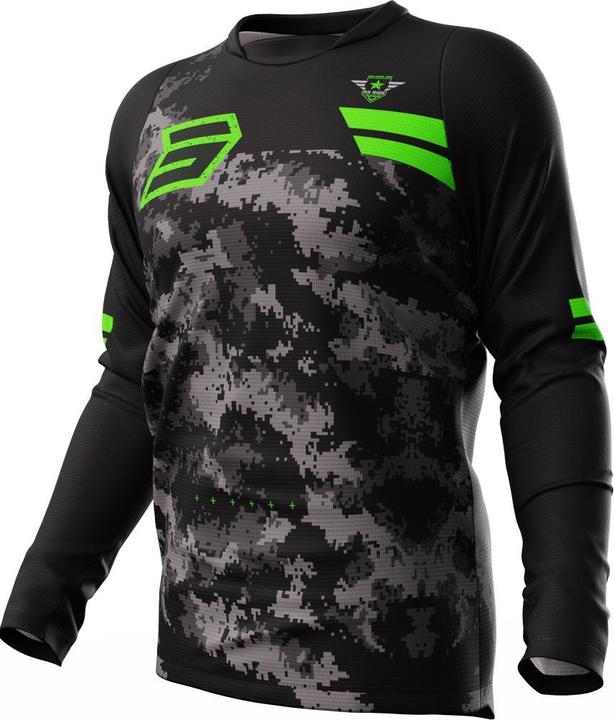 Produktbild Shot DEVO ARMY Jersey grün-schwarz XXL (XXL)